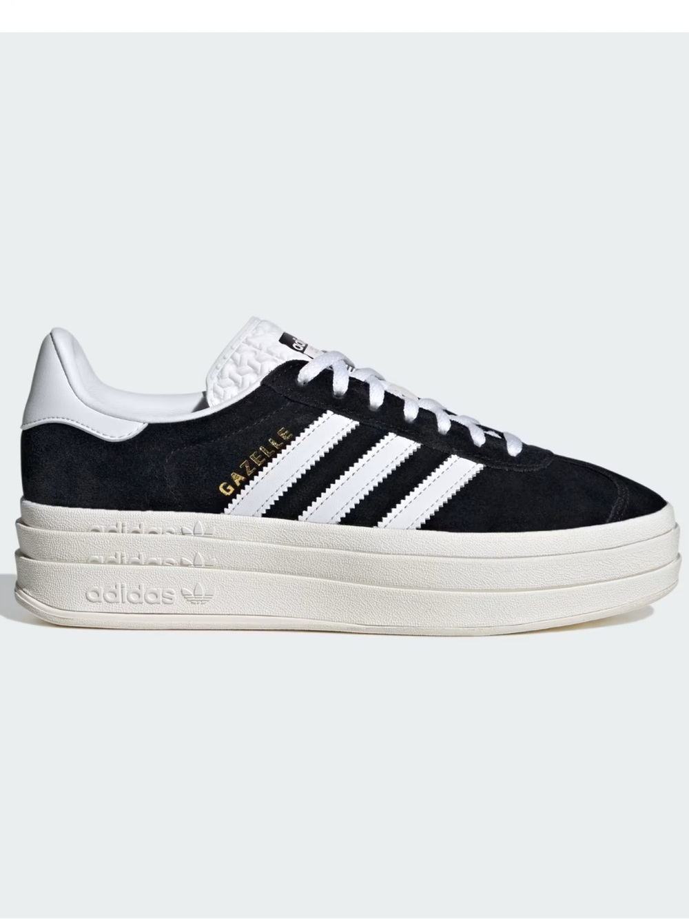 adidas Gazelle Bold Shoes Black Suede Size 7.5